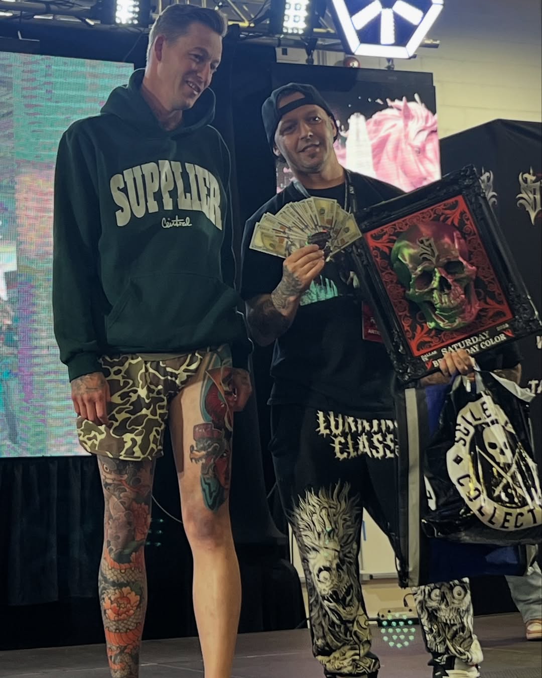 Tattoo convention floor or award moments